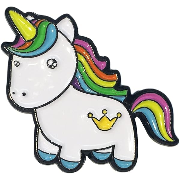 Amazon.com: Feb.7 Enamel Pin Brooch Unicorn Pin Cute Magic